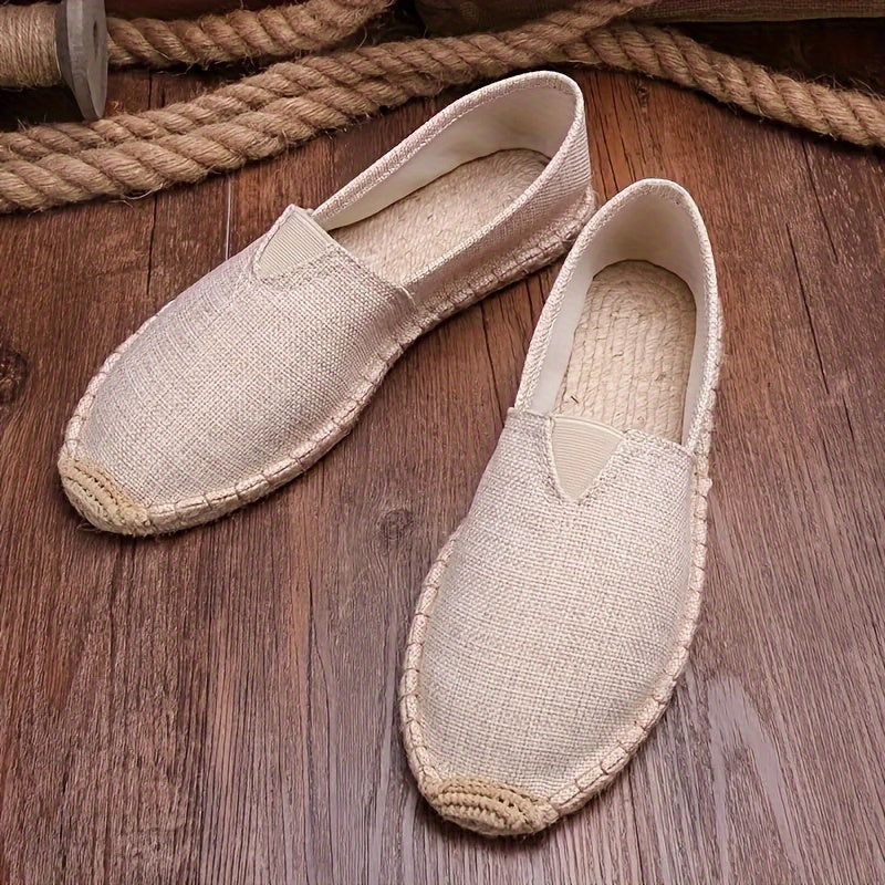 Zafran | Heren Boho Espadrilles - Lichtgewicht Ademend, Casual Canvas Strand Schoeisel