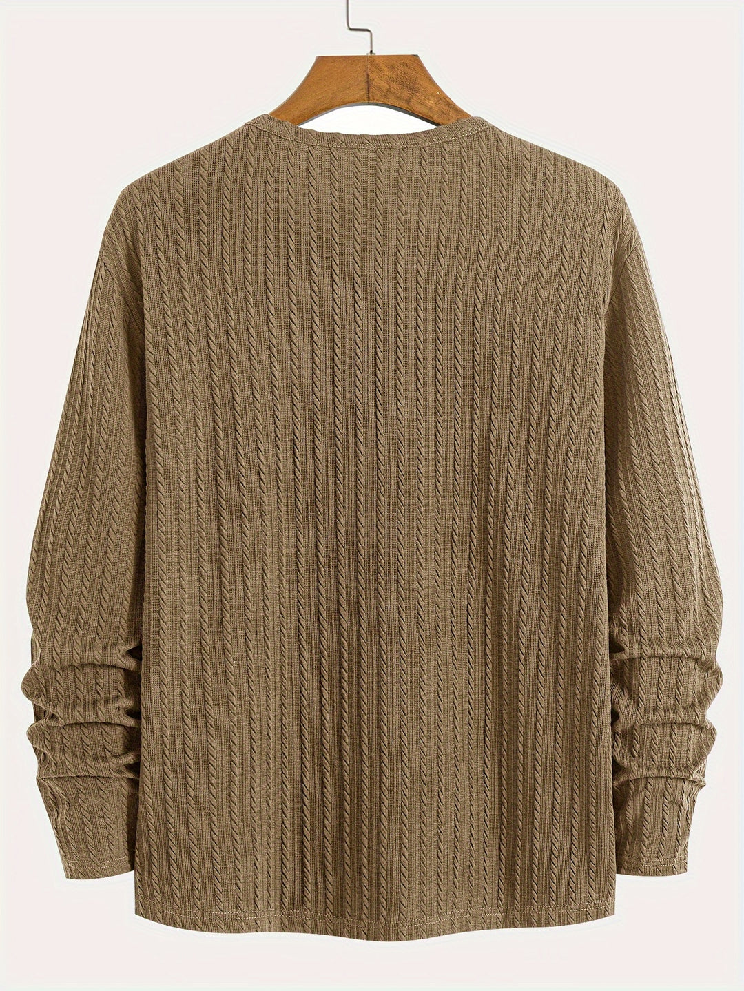 Erykson | Gebreide Henley Overhemd voor heren - Lange Mouw, Halve Knoop, Casual Slim Fit Pullover Top