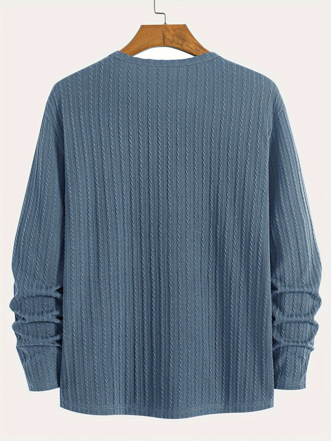 Erykson | Gebreide Henley Overhemd voor heren - Lange Mouw, Halve Knoop, Casual Slim Fit Pullover Top