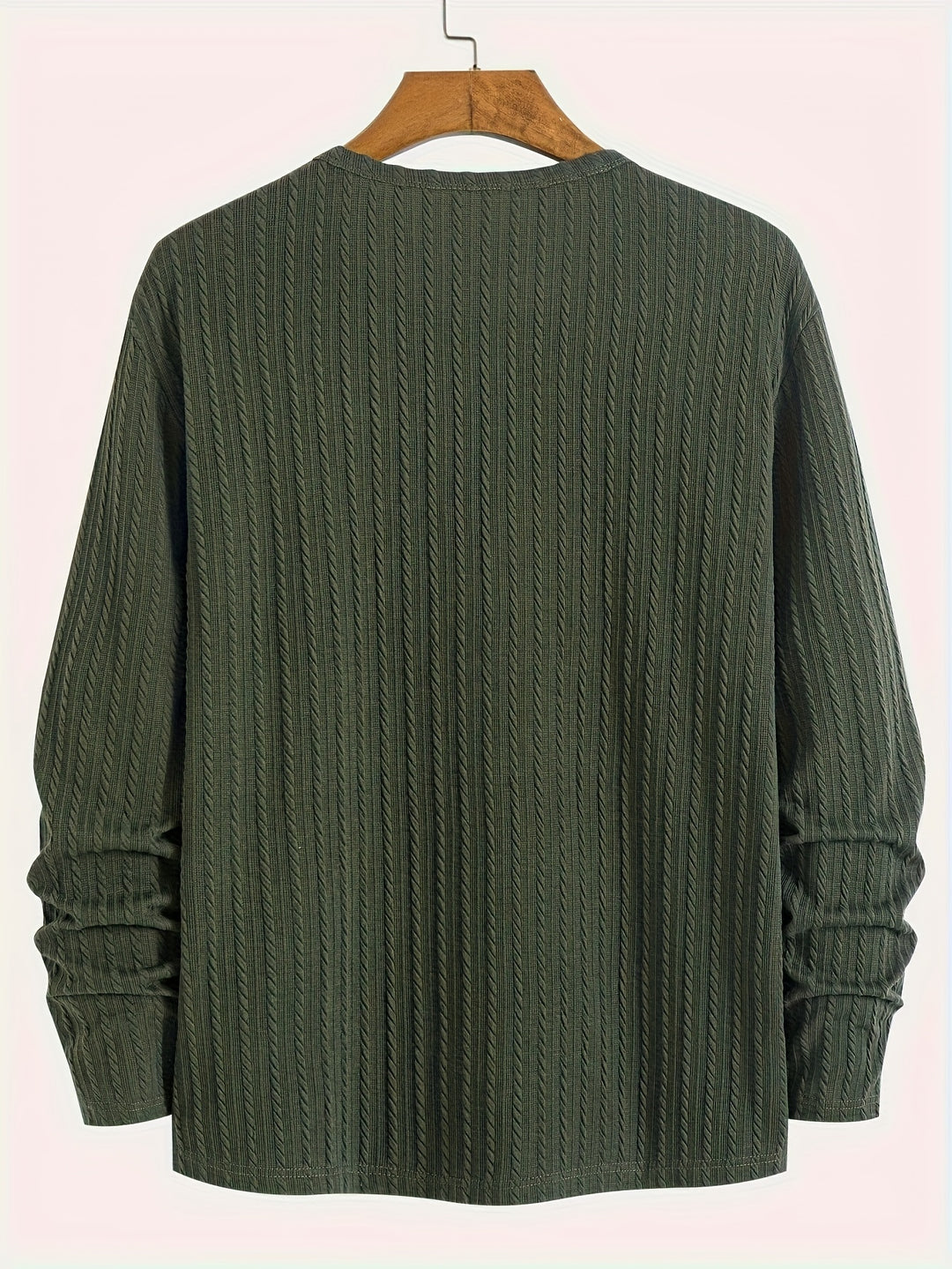 Erykson | Gebreide Henley Overhemd voor heren - Lange Mouw, Halve Knoop, Casual Slim Fit Pullover Top