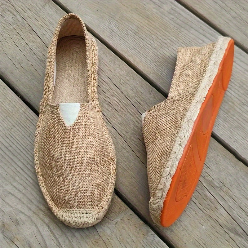 Zafran | Heren Boho Espadrilles - Lichtgewicht Ademend, Casual Canvas Strand Schoeisel