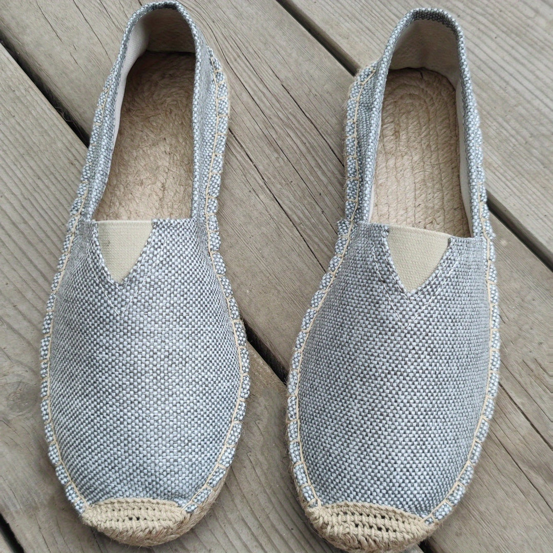 Zafran | Heren Boho Espadrilles - Lichtgewicht Ademend, Casual Canvas Strand Schoeisel
