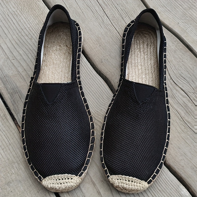 Zafran | Heren Boho Espadrilles - Lichtgewicht Ademend, Casual Canvas Strand Schoeisel