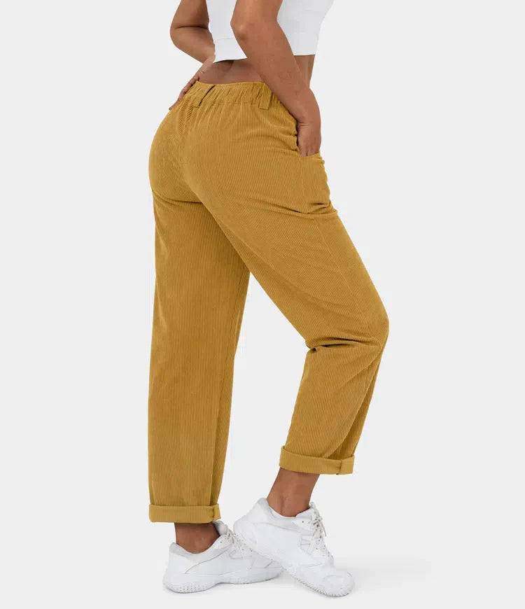 Judita | Corduroy broek met hoge taille voor dames - comfortabel, stijlvol en veelzijdig