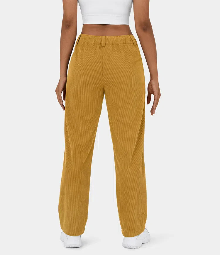 Judita | Corduroy broek met hoge taille voor dames - comfortabel, stijlvol en veelzijdig