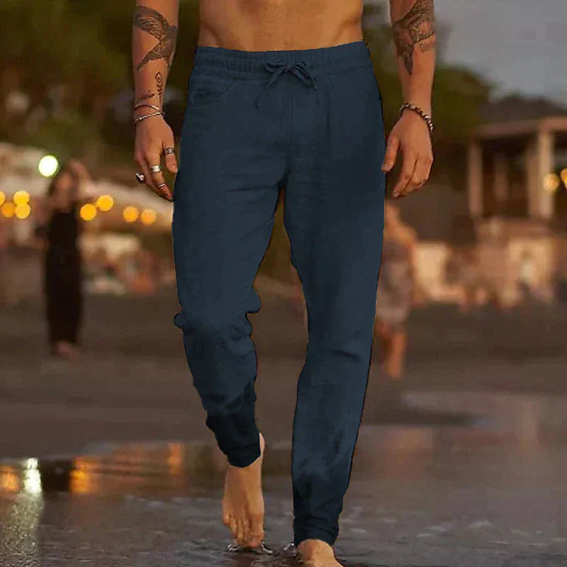 Tyvaren | Herenbroek van linnen - Casual Lichtgewicht Broek