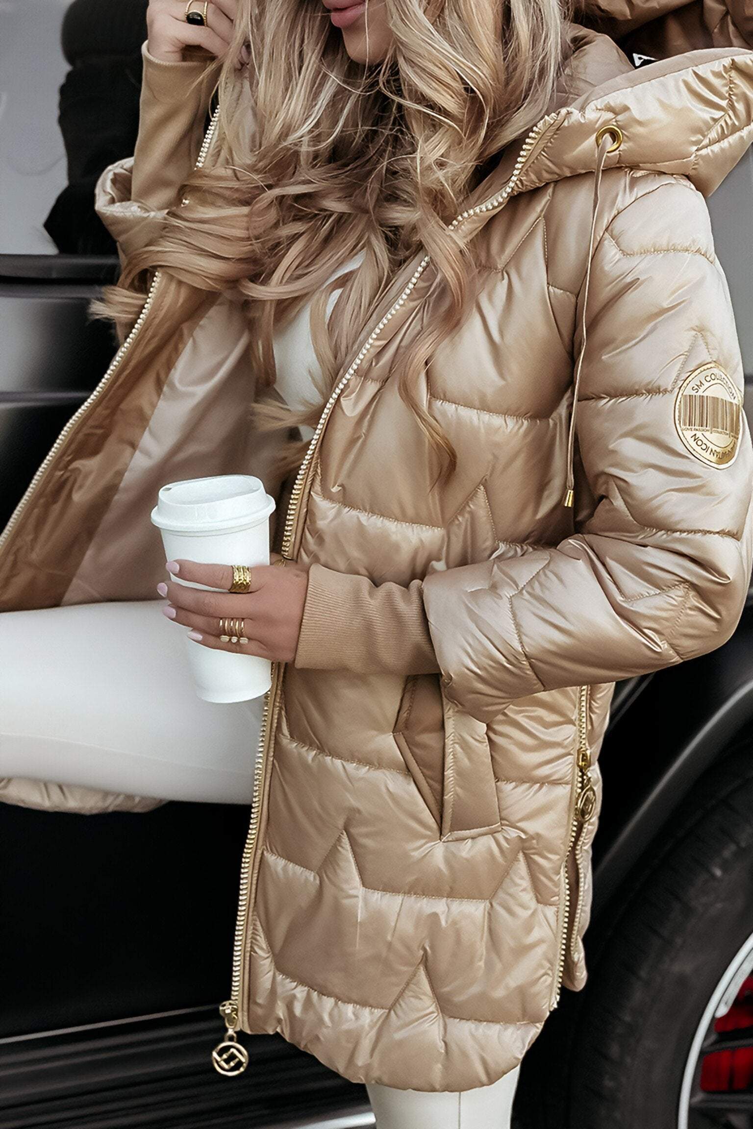 Rhyanna | Elegante damesjas met capuchon – Warme winterjas voor casual kleding