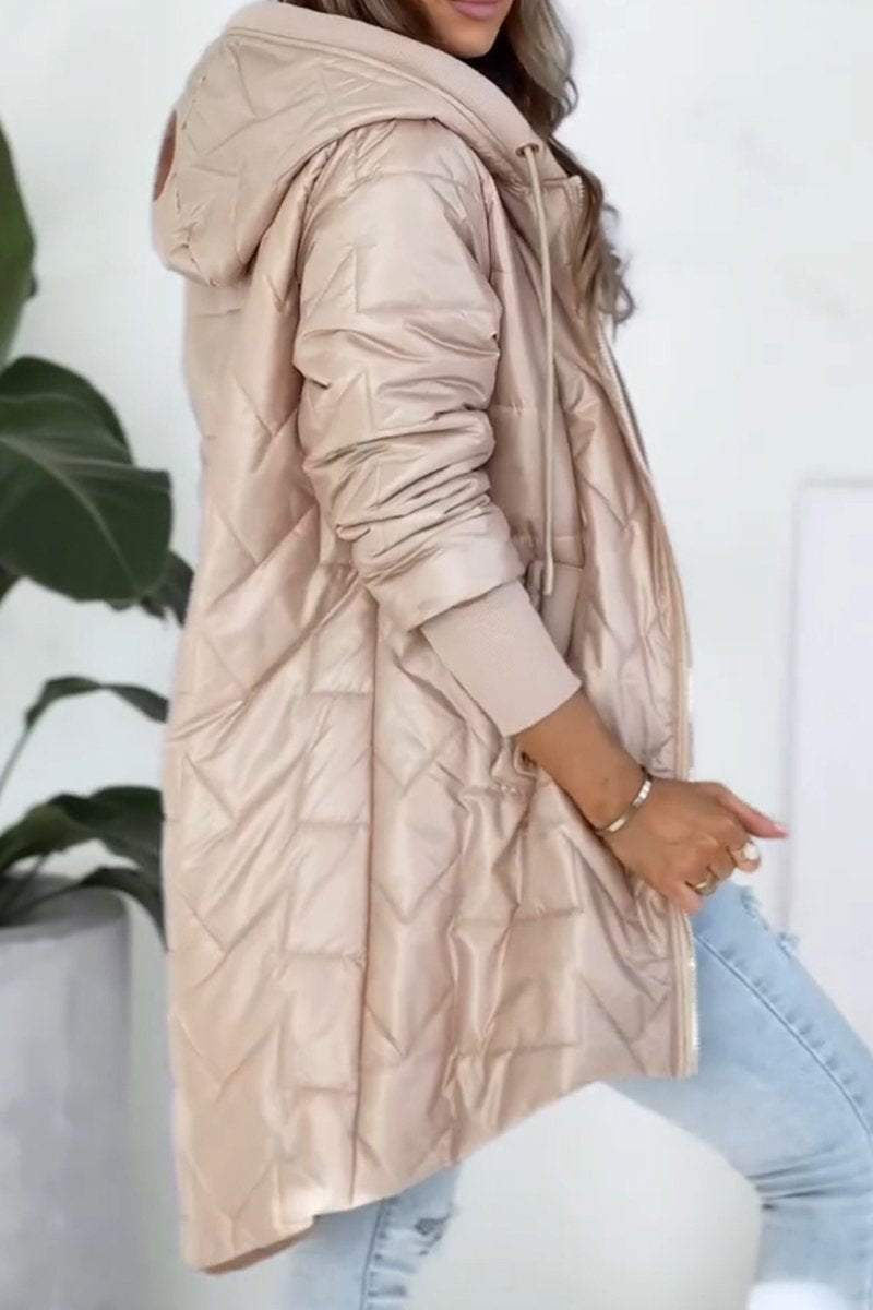 Alvynne | Dameswinterjas met capuchon en donsvulling – Thermische, warme casual outdoorjas