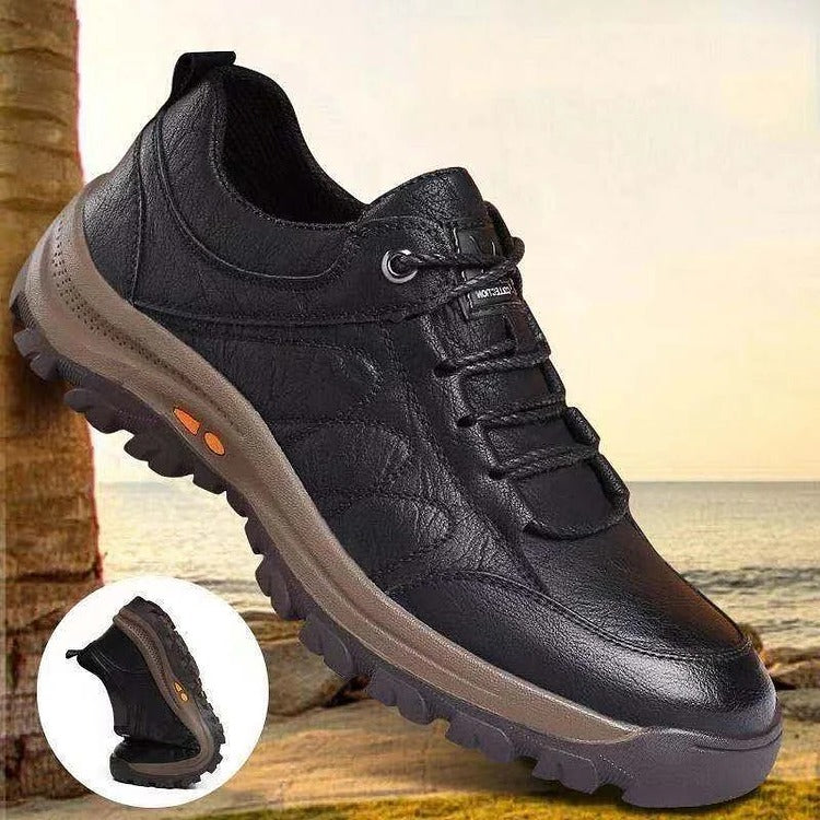 WalkBreeze | Casual ademende herenschoenen – Handgestikt, steun voor de voetboog, antislip sneakers