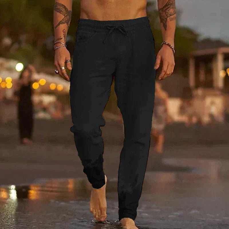 Tyvaren | Herenbroek van linnen - Casual Lichtgewicht Broek