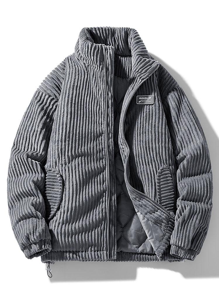 Quasim | Corduroy winterjas voor heren – Casual warme bomberjas voor herfst en winter