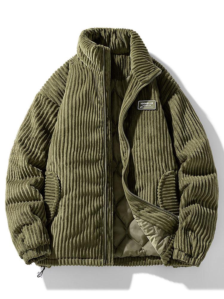Quasim | Corduroy winterjas voor heren – Casual warme bomberjas voor herfst en winter