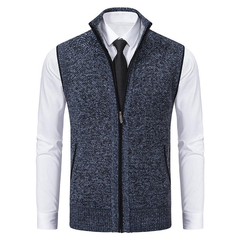 Olavo | Luxe mouwloos vest voor heren - volledige ritssluiting, slanke pasvorm, casual vest, elegant jasje