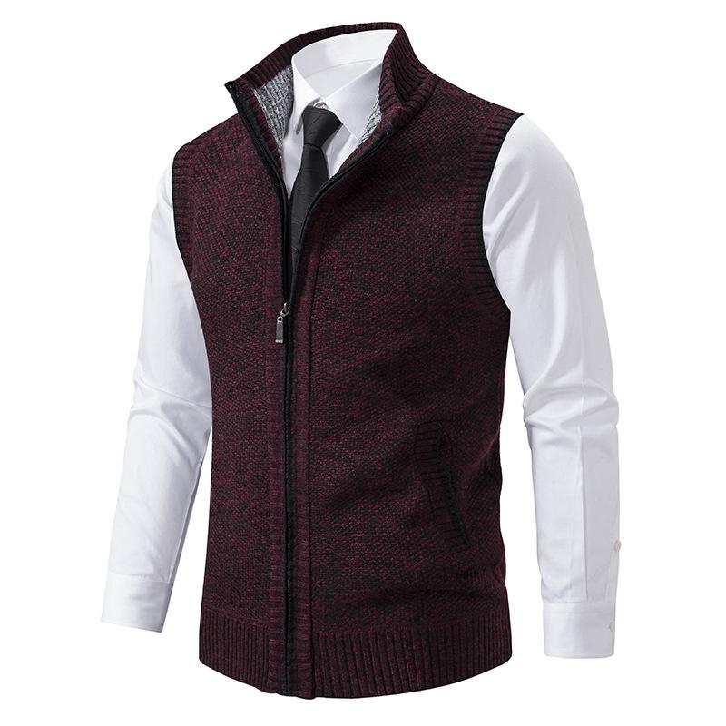 Olavo | Luxe mouwloos vest voor heren - volledige ritssluiting, slanke pasvorm, casual vest, elegant jasje