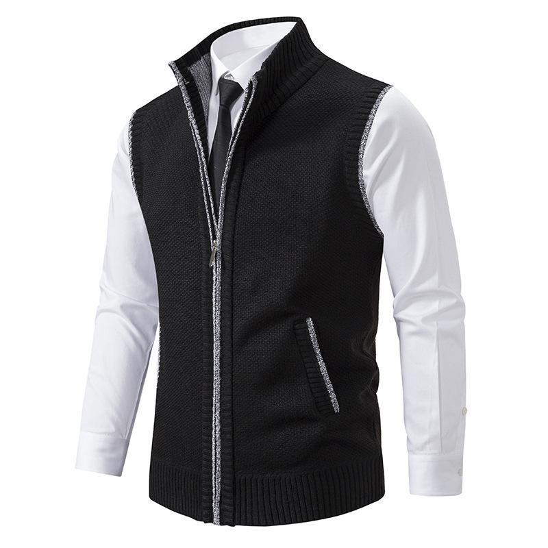 Olavo | Luxe mouwloos vest voor heren - volledige ritssluiting, slanke pasvorm, casual vest, elegant jasje