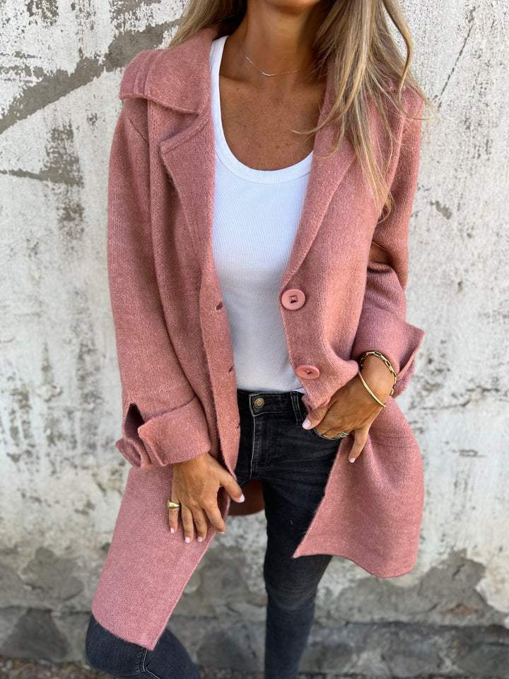 Jorynna | Casual gebreide jas voor dames – Relaxed fit, lichtgewicht, zacht, bovenkleding voor herfst en winter