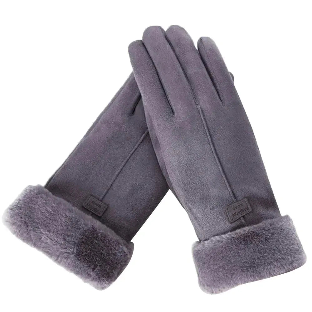 VelvetTouch | Elegante dameshandschoenen met bontvoering – warm, water- en windbestendig