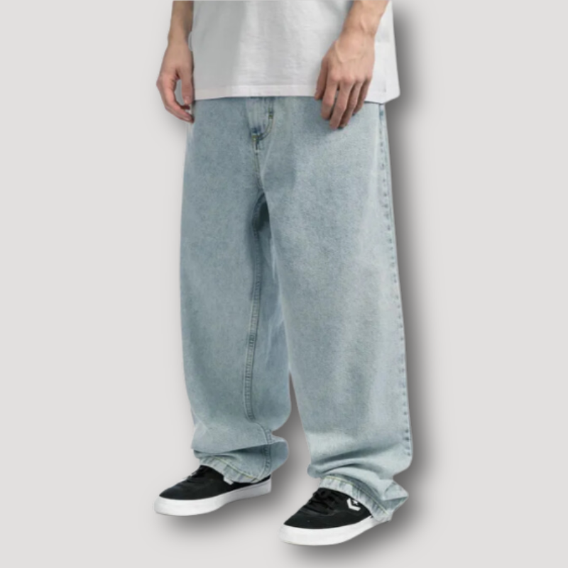 Vaelen | Heren Baggy Skate Jeans - Losse Denim Broek Streetwear, Hip-Hop, Y2K-stijl