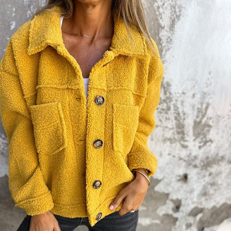 Wynira | Fluffy Teddy Blazerjasje voor dames - Zacht imitatiebont, Warme Gezellige Buitenkleding
