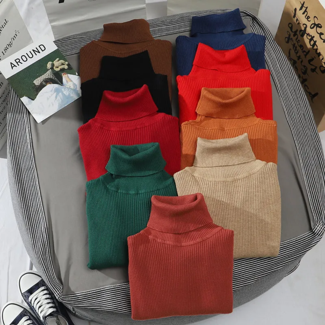 Saelina | Kasjmier coltrui voor dames – Zachte, elegante gebreide trui voor een winterse en casual chique stijl