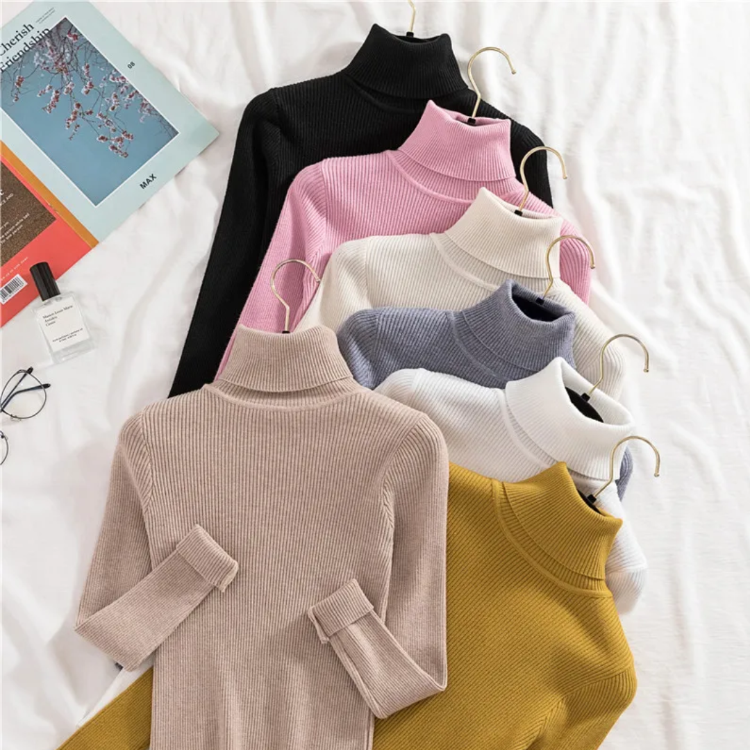 Saelina | Kasjmier coltrui voor dames – Zachte, elegante gebreide trui voor een winterse en casual chique stijl