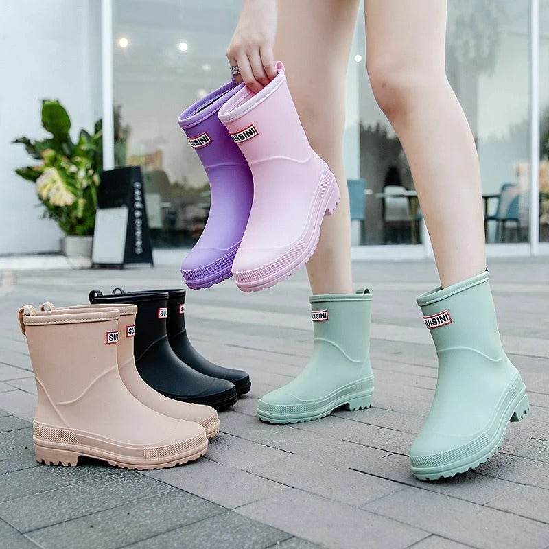 Rainora | Waterdichte regenlaarzen voor dames met antislipzool, duurzaam rubber voor buitengebruik