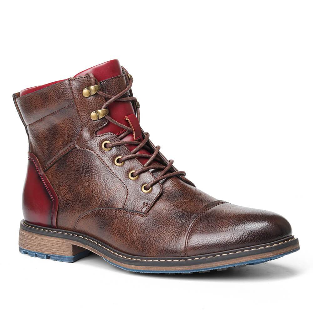 Oxhelm | Heren Premium Leren Oxford Laarzen - lace-up, Formele Dress Enkelschoenen