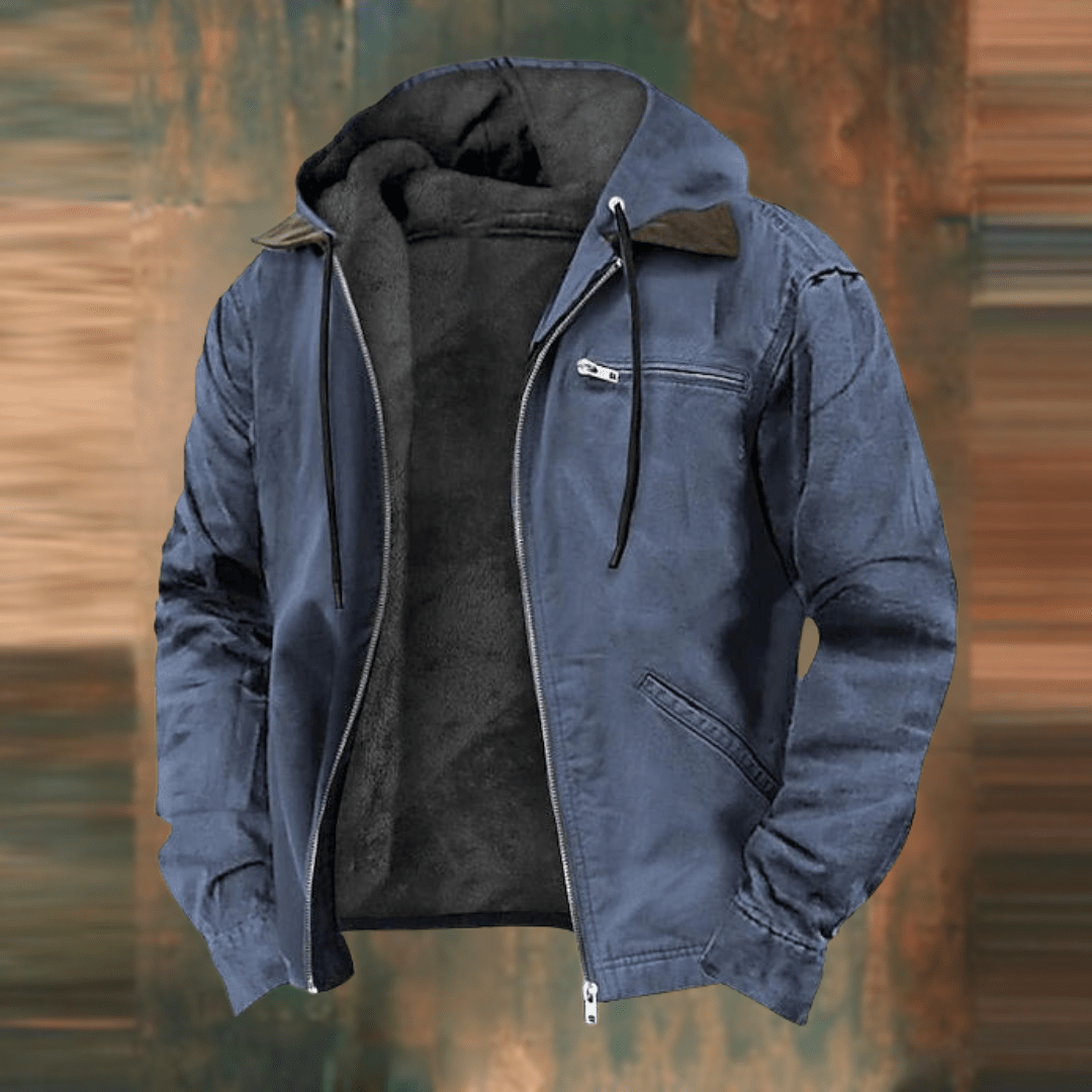 Ubaldo | Heren bomberjack met capuchon - gevoerde binnenkant,  warm casual streetwear jack