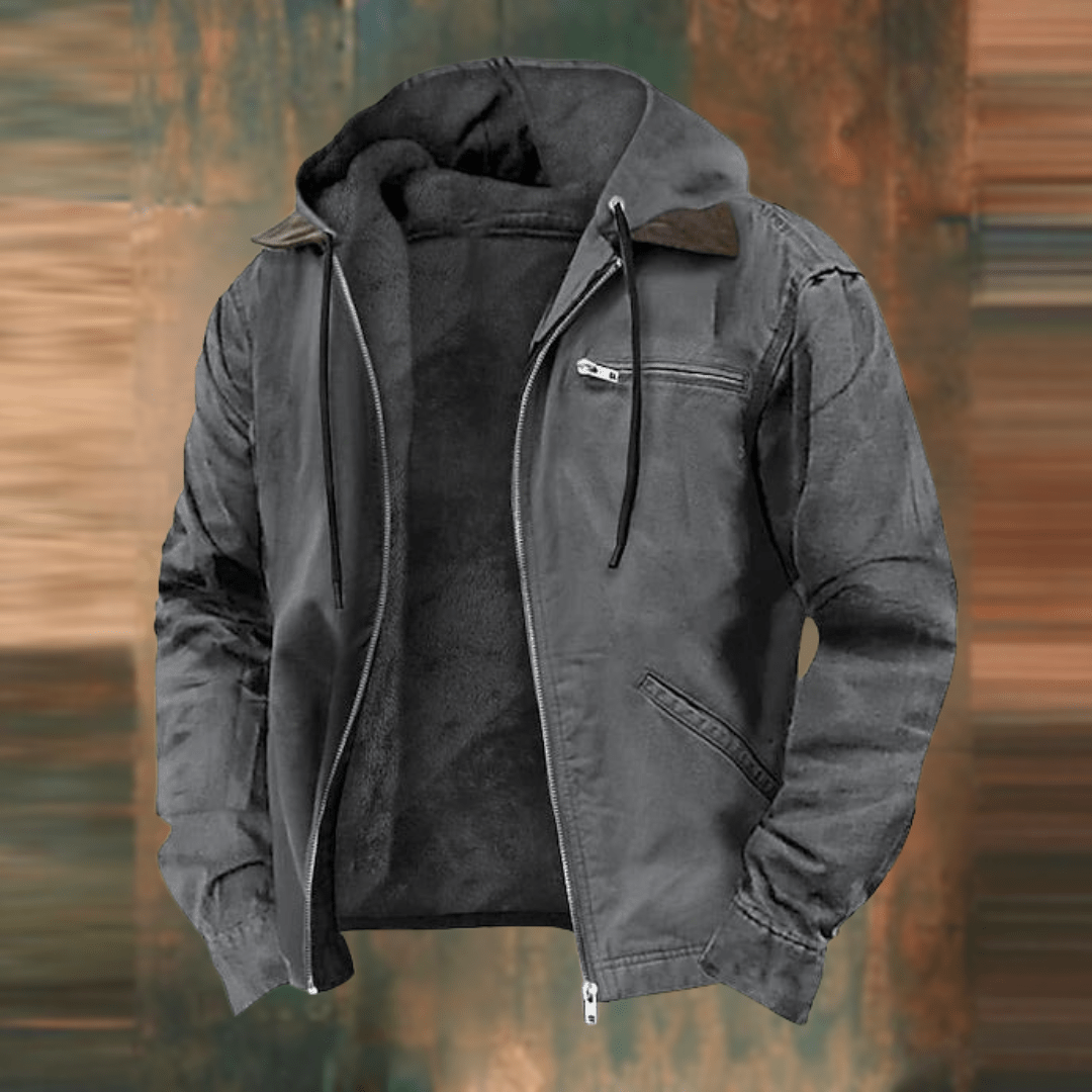 Ubaldo | Heren bomberjack met capuchon - gevoerde binnenkant,  warm casual streetwear jack