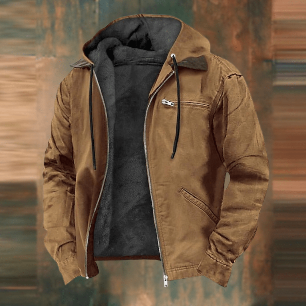 Ubaldo | Heren bomberjack met capuchon - gevoerde binnenkant,  warm casual streetwear jack