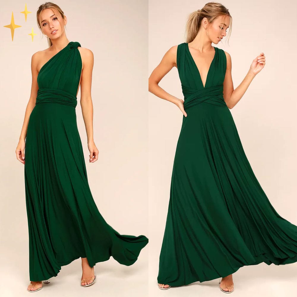 Nellia | Omkeerbare maxi wikkeljurk - Elegante Multiway jurk voor bruiloften & formele evenementen