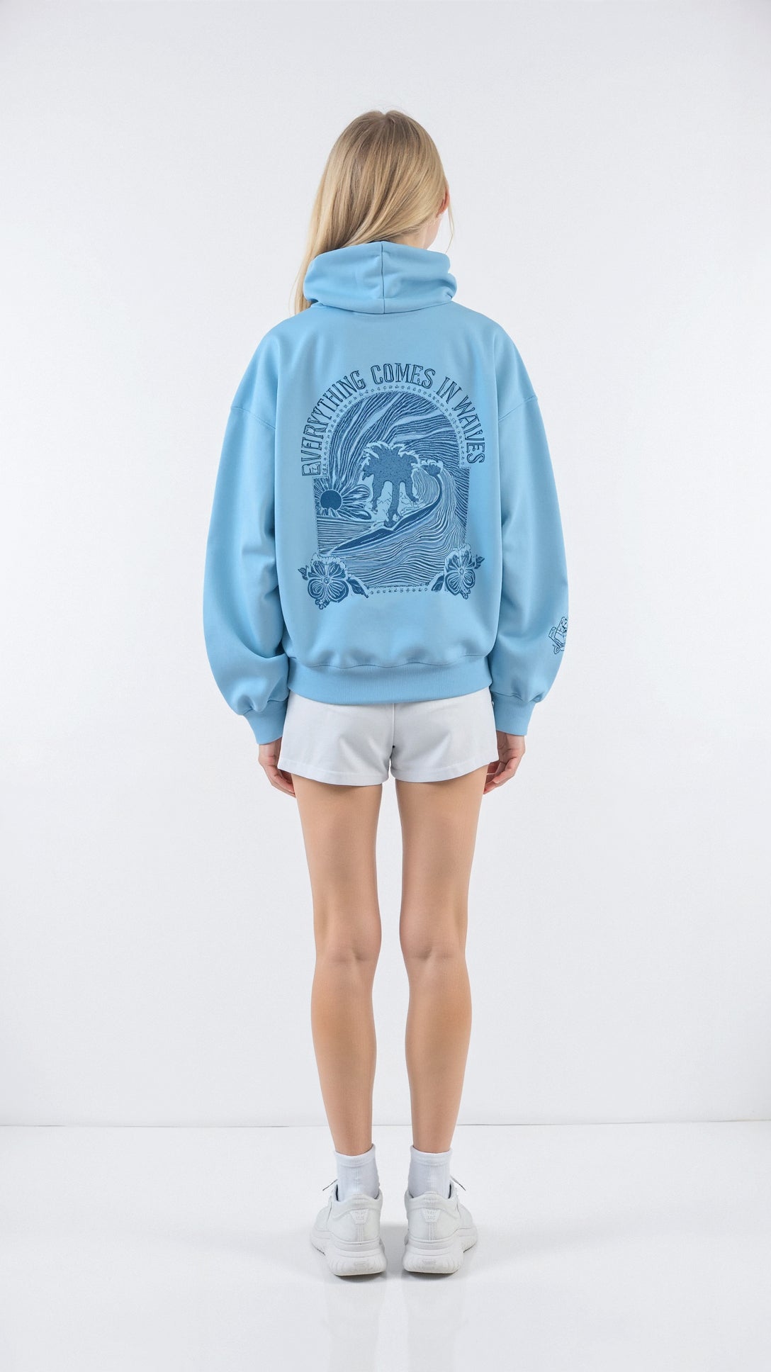 Quinra | Oversized hoodie voor dames – Minimalistisch geborduurd sweatshirt, casual streetwear