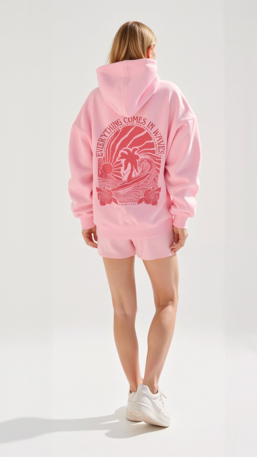 Quinra | Oversized hoodie voor dames – Minimalistisch geborduurd sweatshirt, casual streetwear