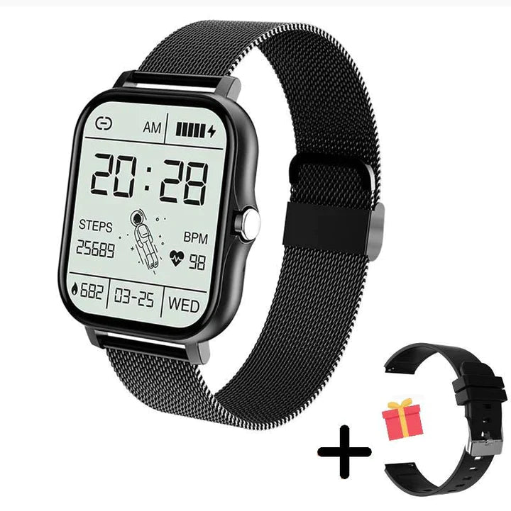 LuxeTime | Elegant Smartwatch voor vrouwen - Fitnesstracker, hartslagmonitor, stijlvol ontwerp