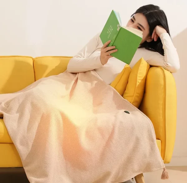 ThermaShawl | Draagbare verwarmde sjaal voor dames en heren, oplaadbaar via USB, instelbare temperatuur, warmte in de winter