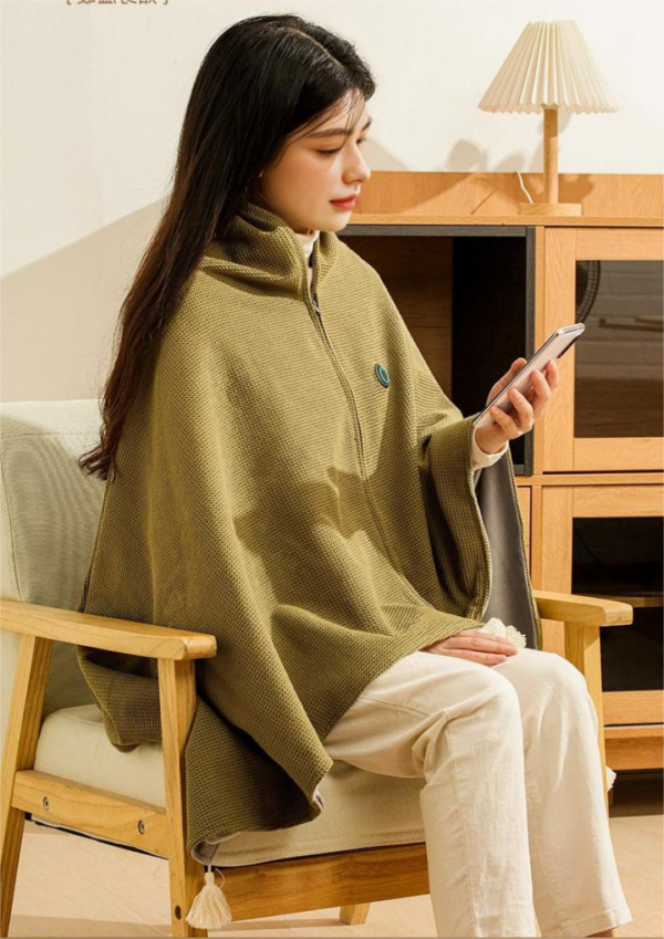 ThermaShawl | Draagbare verwarmde sjaal voor dames en heren, oplaadbaar via USB, instelbare temperatuur, warmte in de winter