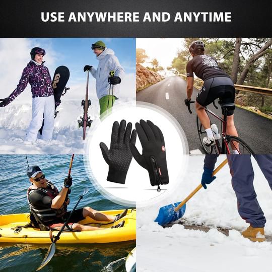 WarmGrip | Unisex thermische winterhandschoenen – geschikt voor touchscreens, winddicht, waterdicht