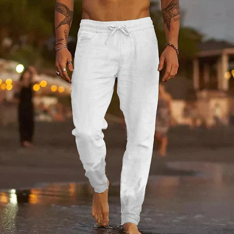 Tyvaren | Herenbroek van linnen - Casual Lichtgewicht Broek