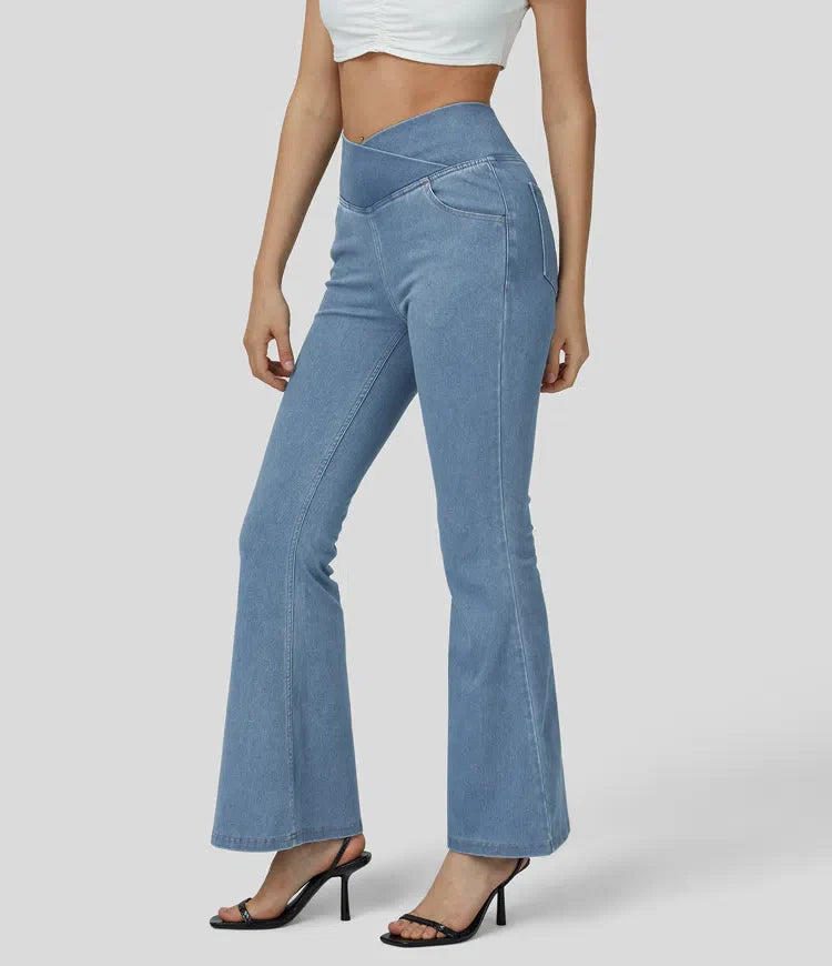 Devorah | Elegante High Waist Flare Jeans voor dames - Flatterende denim