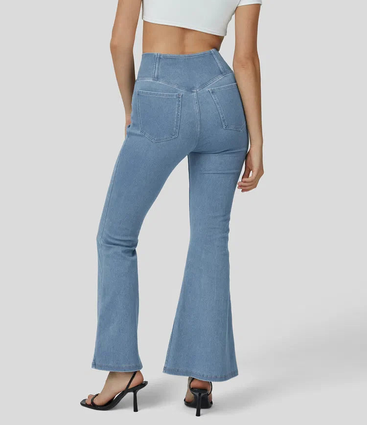 Devorah | Elegante High Waist Flare Jeans voor dames - Flatterende denim