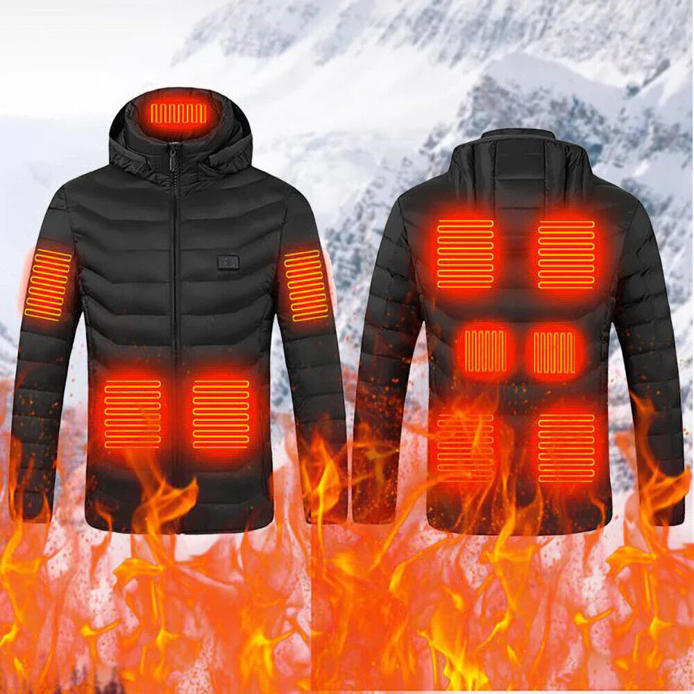 HeatCore | Unisex verwarmde jas – Elektrische USB-oplaadbare winterjas met instelbare verwarming