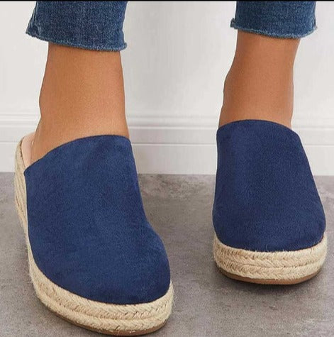 Helyria | Vrouwen Abaca Wedge Slip-On Sandalen - Orthopedische Ondersteuning