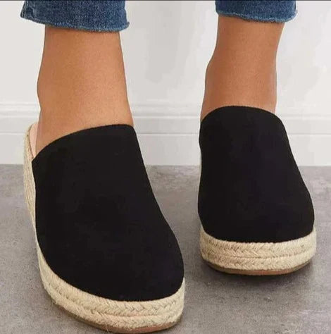 Helyria | Vrouwen Abaca Wedge Slip-On Sandalen - Orthopedische Ondersteuning