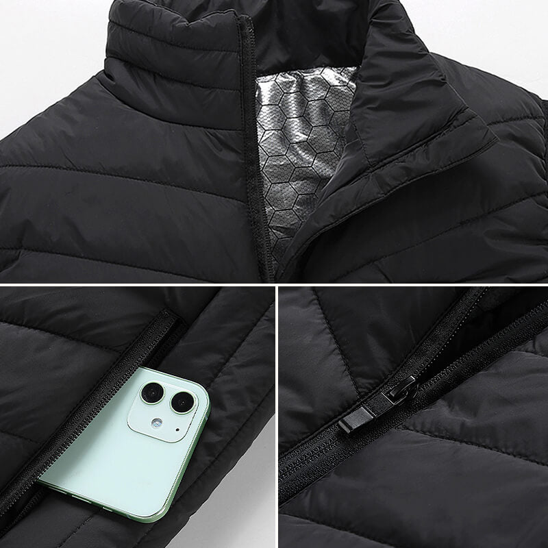 WarmTech | Graphene Verwarmd Vest - Heren mouwloze Bodywarmer, Regelbare Temperatuur, Winter Heater Jacket