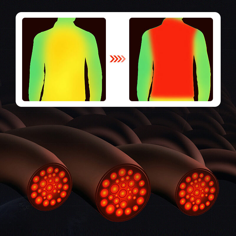 WarmTech | Graphene Verwarmd Vest - Heren mouwloze Bodywarmer, Regelbare Temperatuur, Winter Heater Jacket