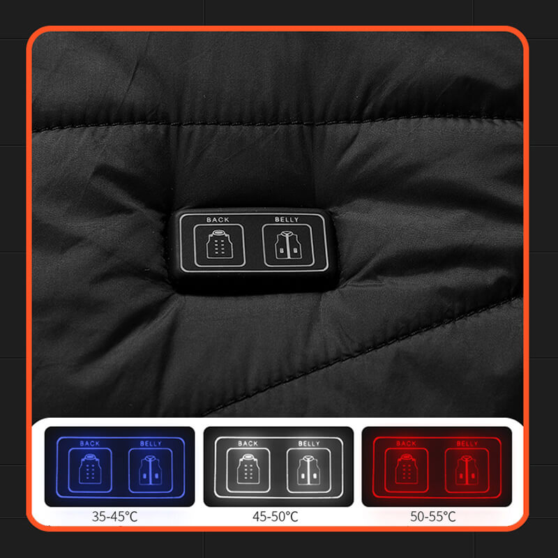 WarmTech | Graphene Verwarmd Vest - Heren mouwloze Bodywarmer, Regelbare Temperatuur, Winter Heater Jacket