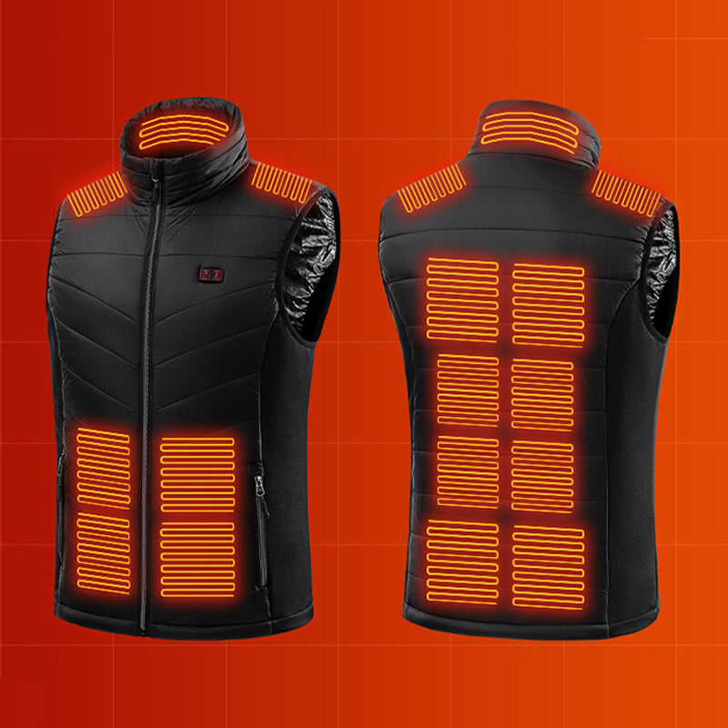 WarmTech | Graphene Verwarmd Vest - Heren mouwloze Bodywarmer, Regelbare Temperatuur, Winter Heater Jacket