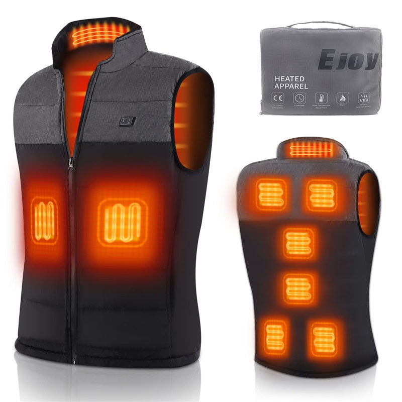 WarmTech | Graphene Verwarmd Vest - Heren mouwloze Bodywarmer, Regelbare Temperatuur, Winter Heater Jacket