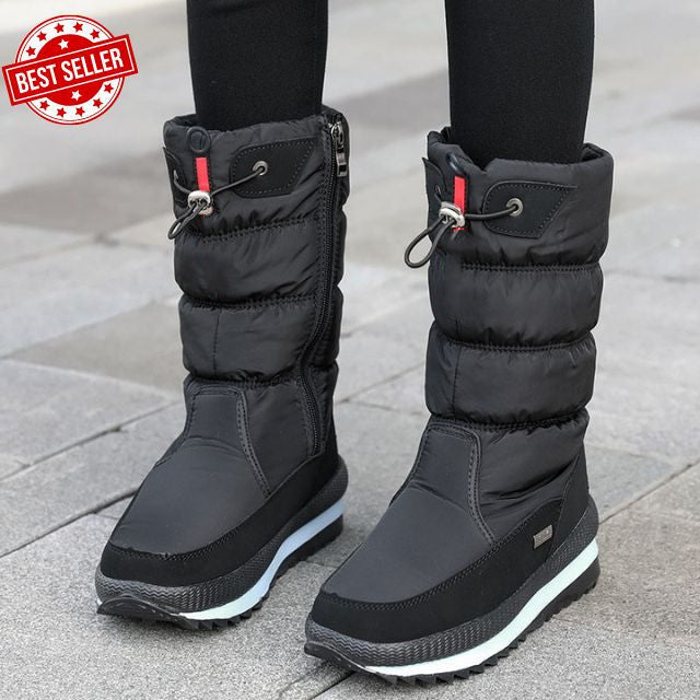 Faleria | Dames snowboots van imitatiebont – Waterdichte, comfortabele antislip winterschoenen