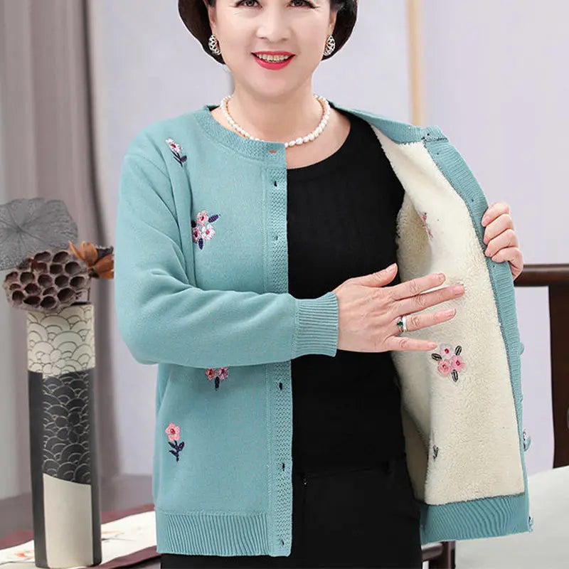 Lirielle | Dikke warme wintercardigan voor dames – Comfortabele gebreide trui met lange mouwen